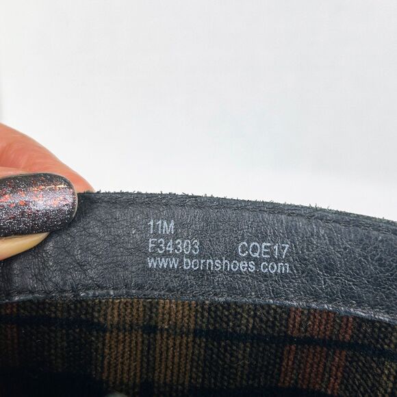 Born Riding Boots Leather Knee High Black Classic Equestrian Side Zip Booties 11 - Picture 10 of 12